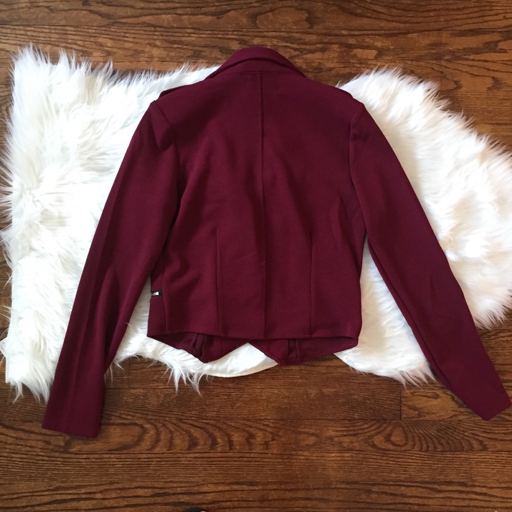 LAST: Small Wine Moto Jacket - Picture 5 of 6